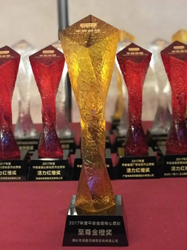 2017年度平安金服核心貢獻(xiàn)至尊金橙獎(jiǎng)